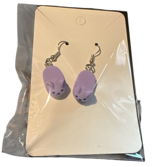 3/$20 Cute Purple Cat Earrings “you pick 3” - Picture 7 of 7
